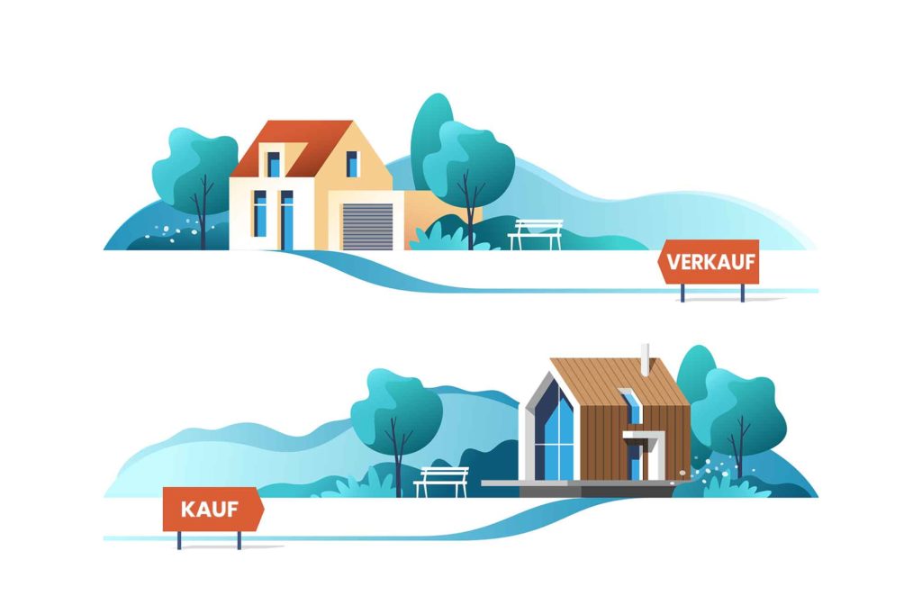 Immobilienverkauf Illustration